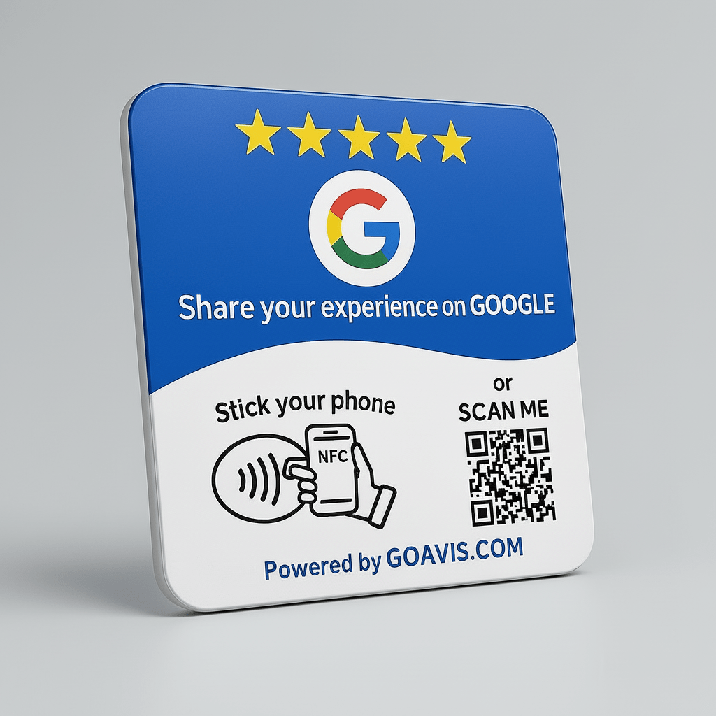 PLAQUE D'AVIS GOOGLE - GOAVIS.COM