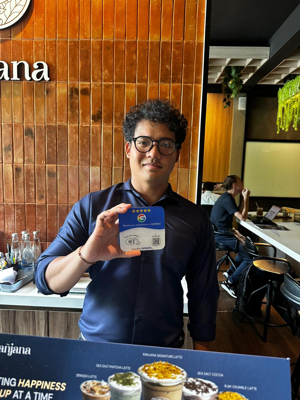 Ranjana Coworking — Plaque GoAvis installée