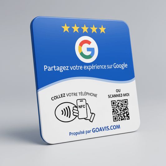 PLAQUE D'AVIS GOOGLE - GOAVIS.COM