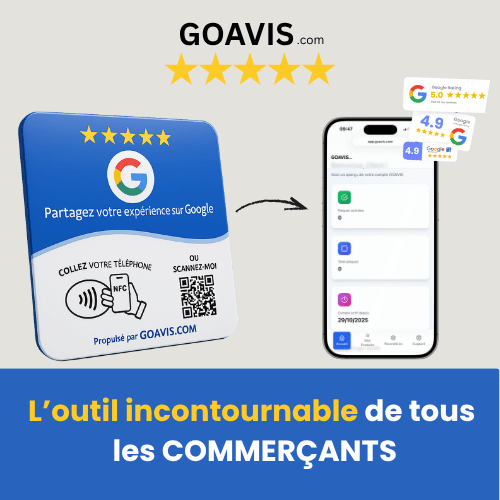 PLAQUE D'AVIS GOOGLE - GOAVIS.COM